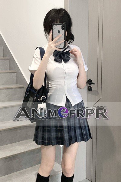 Summer Check Pleated Skirt JK Uniform Set
