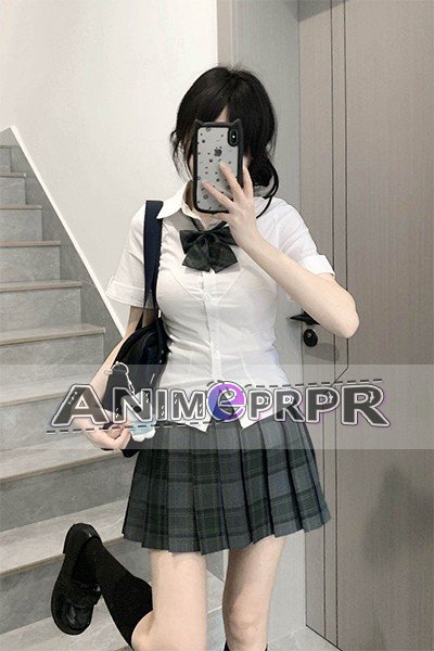Summer Check Pleated Skirt JK Uniform Set