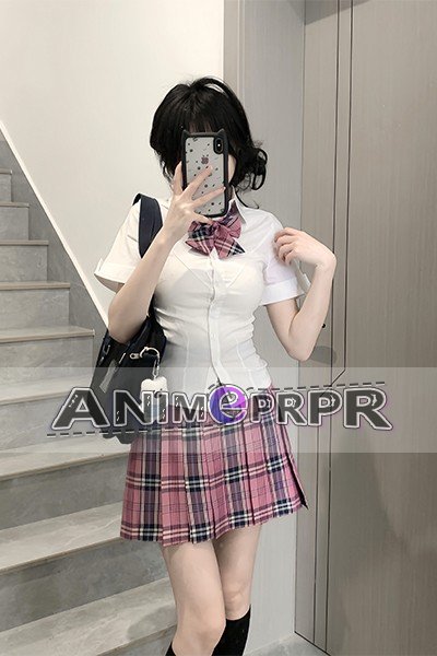 Summer Check Pleated Skirt JK Uniform Set