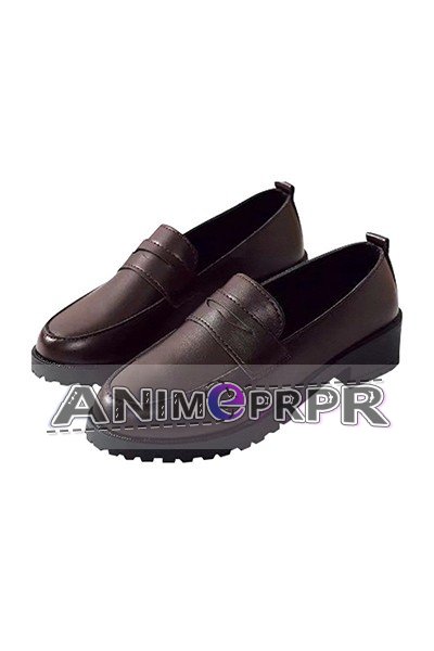 Basic Color Brown Loafers