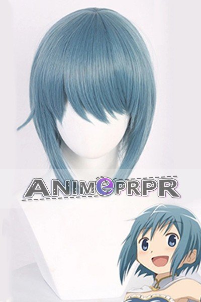 Puella Magi Madoka Magica Miki Sayaka Cosplay Wig