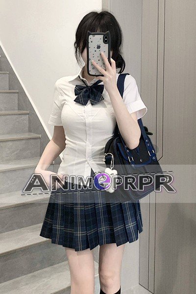 Summer Check Pleated Skirt JK Uniform Set