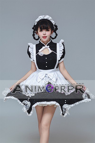 Chinese Style Qipao Lolita Maid Cosplay