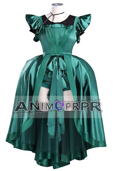 Wednesday Agnes Demille Green Dress Cosplay costume