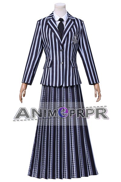 Wednesday Addams Nevermore Gray Uniform Cosplay costume