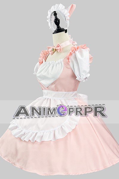 Cat Ear Black White Lolita Maid Cosplay