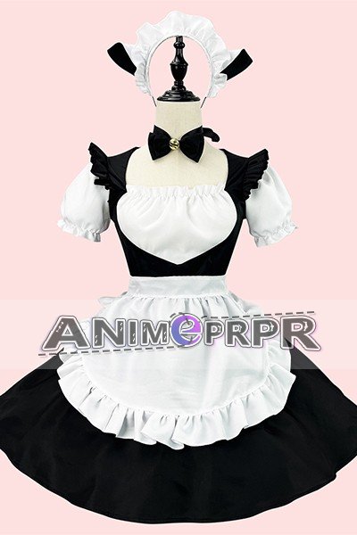 Black Cat Maid Lolita Cosplay