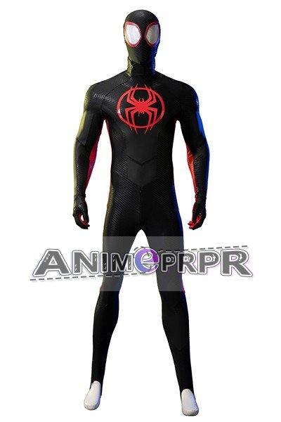 Spider-Man Spider-Verse Miles Morales Jumpsuit Cosplay