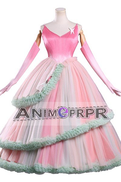Wicked 2 Glinda Pastel Dress Cosplay