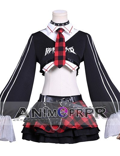 Evangelion Asuka Langley Rock Band Cosplay Costume