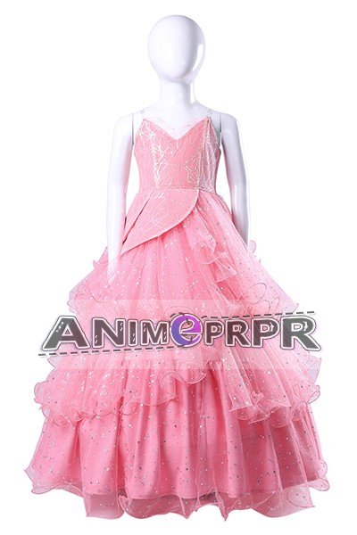 Wicked Glinda Pink Dress Kids Cosplay Costume