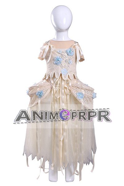 Wednesday 2 Enid Sinclair Apricot Dress Kids Cosplay Costume