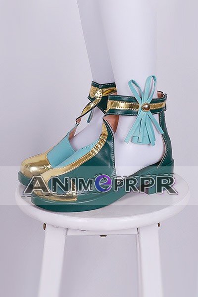 Honor of Kings Xiaoqiao Green Snake Cosplay Shoes