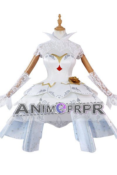Honor of Kings Xiaoqiao Pure White Bride Cosplay Costume