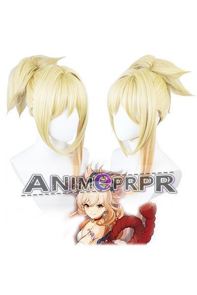 Genshin Impact Yoimiya Cosplay Wig