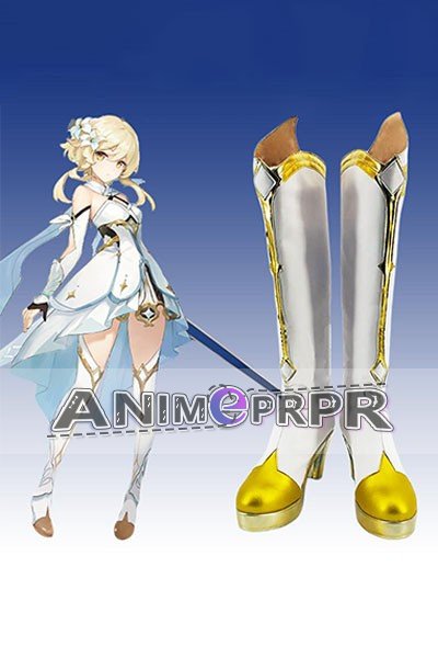 Genshin Impact Lumine Cosplay Shoes