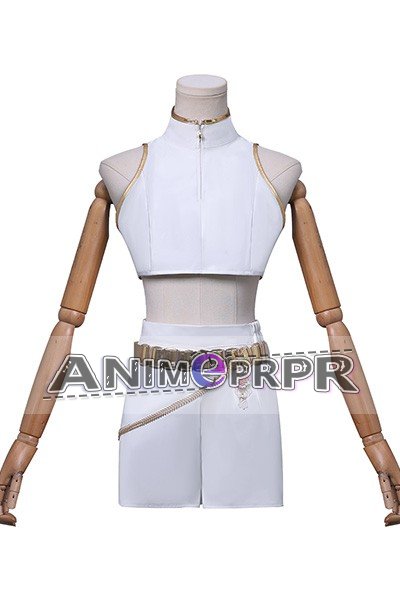 KPOP Girls Demon Hunters Rumi White Uniform Cosplay Costume
