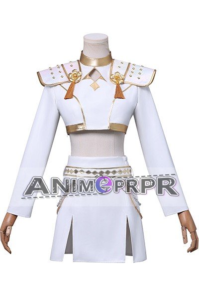 KPOP Girls Demon Hunters Zoey White Uniform Cosplay Costume