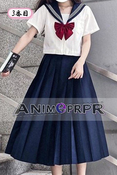 Japanese JK Sailor Uniform Pleated Skirt Set