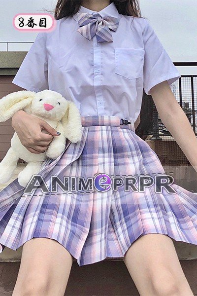 Spring Summer Half Sleeve Girls Uniform Set