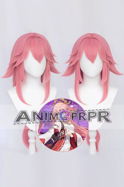 Genshin Impact Yae Miko Cosplay Wig