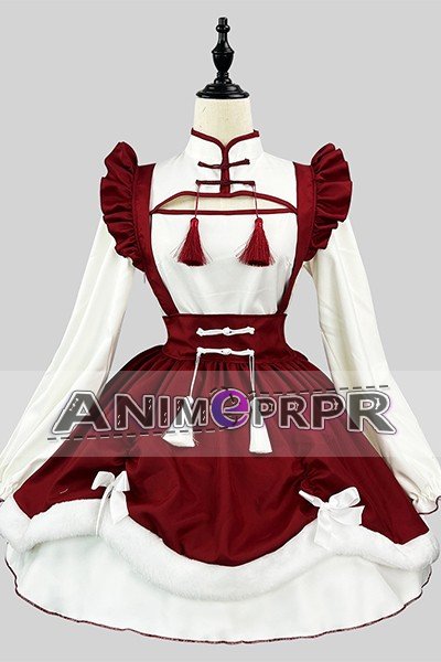 Spring Festival Lolita Maid Cosplay