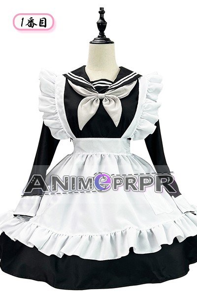 Japanese Sailor Style Maid Dress