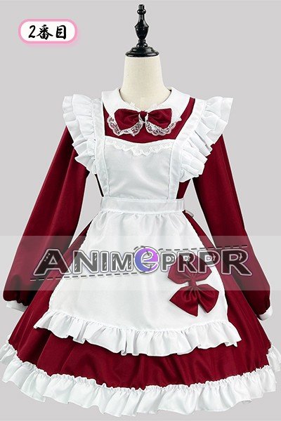 Japanese Black White Long Sleeve Maid