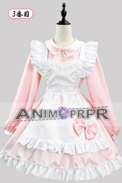 Japanese Black White Long Sleeve Maid