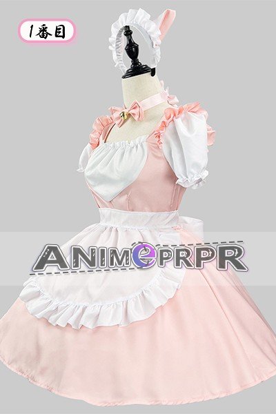 Cat Ear Black White Lolita Maid Cosplay