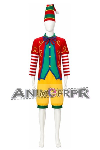 Halloween Christmas Circus Clown Costume