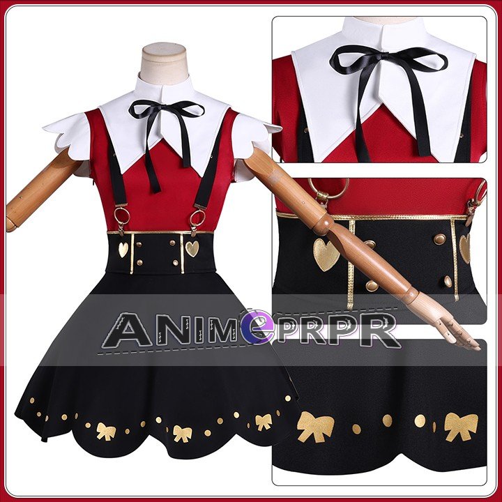  black white red gothic dress