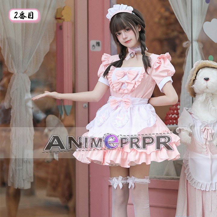  cream lolita cosplay